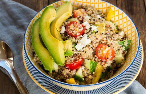 quinoa salade feta avocado